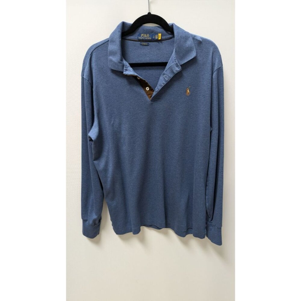 Polo Ralph Lauren Dark Blue Long-Sleeve Classic Fit Polo Shirt